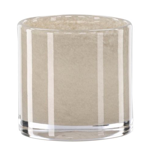 Photophore Déco "gloria" 8cm Beige