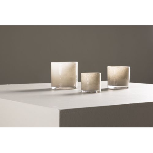 Photophore Déco "gloria" 8cm Beige