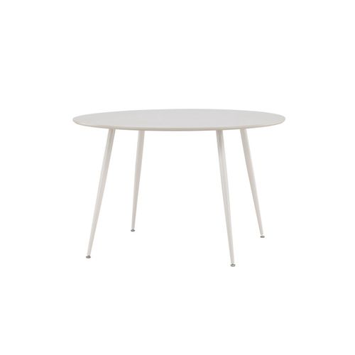Table à Manger Ronde "plaza" 120cm Beige
