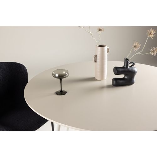 Table à Manger Ronde "plaza" 120cm Beige