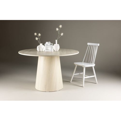 Table à Manger Ronde "lanzo" 120cm Naturel