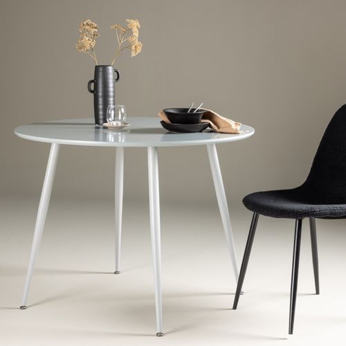 Table à Manger Design "plaza" 100cm Gris
