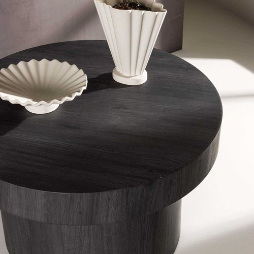 Table Basse Ronde Malung Noir