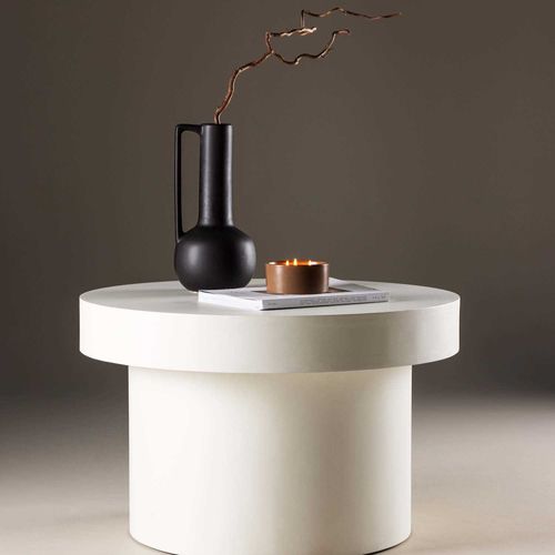 Table Basse Ronde Malung Blanc