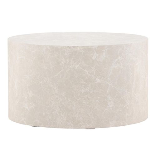 Table Basse Ronde "york" 80cm Beige