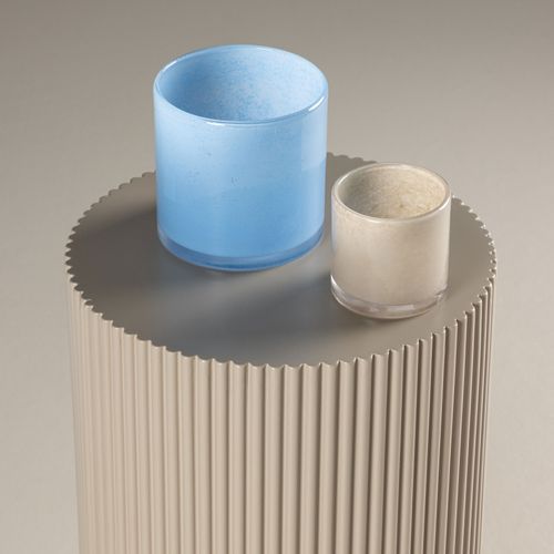 Table D'appoint Nervurée "lenox" 50cm Beige