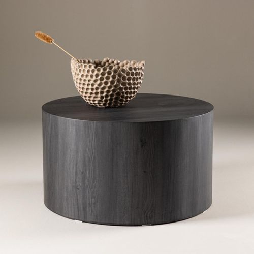 Table Basse Ronde "york" 80cm Noir
