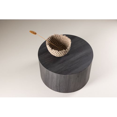 Table Basse Ronde "york" 80cm Noir