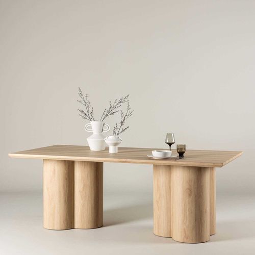 Table De Repas 100 X 210 Cm Olivia Beige
