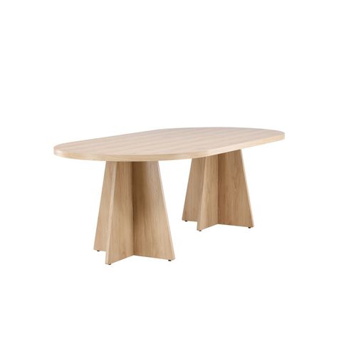 Table De Repas Ovale Bootcut Naturel