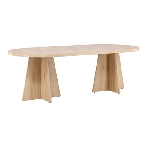 Table De Repas Ovale Bootcut Naturel