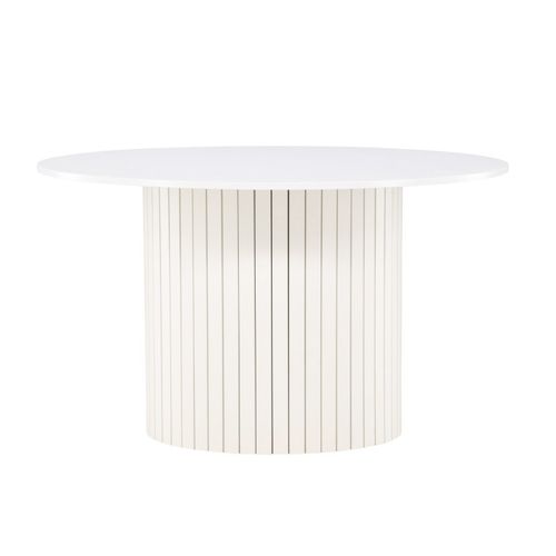 Table à Manger Ronde "härön" 110cm Blanc