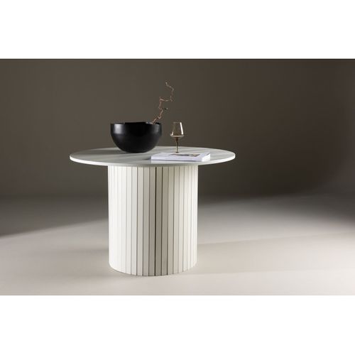 Table à Manger Ronde "härön" 110cm Blanc