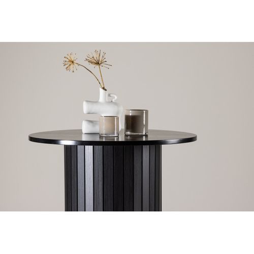 Table De Bar Design "haron" 105cm Noir