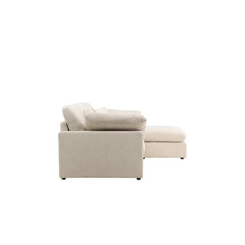 Canapé D'angle Réversible "amalfi" 297cm Beige