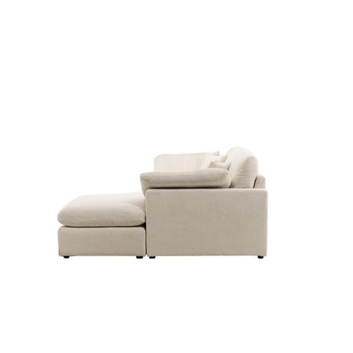 Canapé D'angle Réversible "amalfi" 297cm Beige