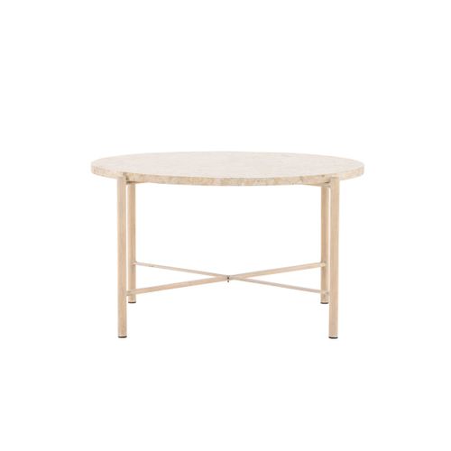 Table Basse En Pierre "sandhamn" 70cm Beige