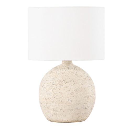Lampe à Poser En Terre Cuite "tjorn" 60cm Blanc