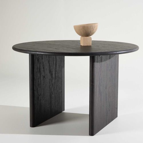 Table De Repas Rond ?120 Cm Björholmen Bois Blanchi