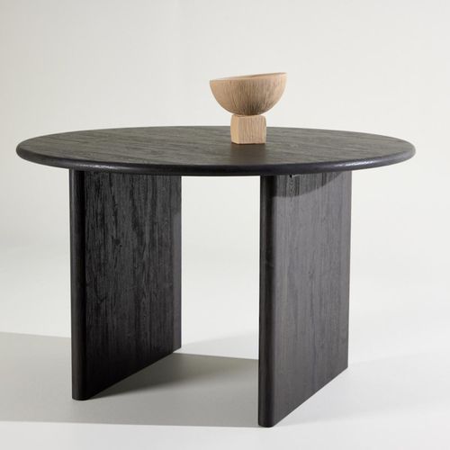 Table De Repas Rond ?120 Cm Björholmen Bois Blanchi