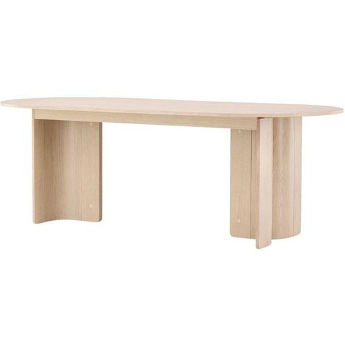 Table De Repas 110 X 120 Cm Tyresö Bois Blanchi
