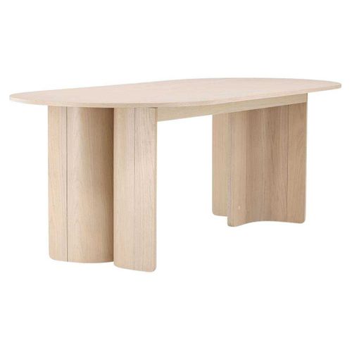 Table De Repas 110 X 120 Cm Tyresö Bois Blanchi
