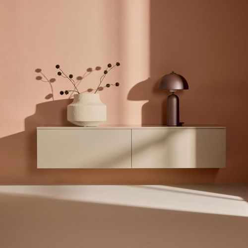 Meuble TV Design "frihamn" 160cm Beige