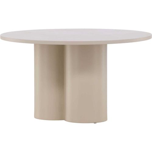 Table Basse Beige Olivia Ronde : ?80 X 45 Cm