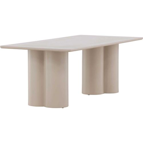 Table Basse Beige Olivia Rectangulaire : 120 X 60 Cm