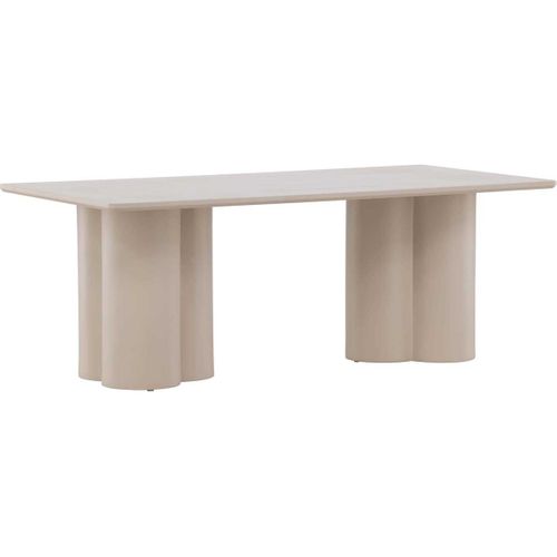 Table Basse Beige Olivia Rectangulaire : 120 X 60 Cm