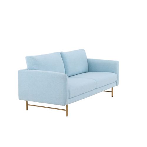 Canapé 3 Places Design "sky" 198cm Bleu Clair