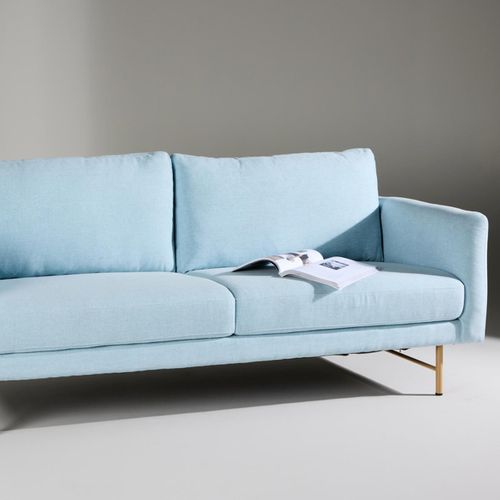 Canapé 3 Places Design "sky" 198cm Bleu Clair