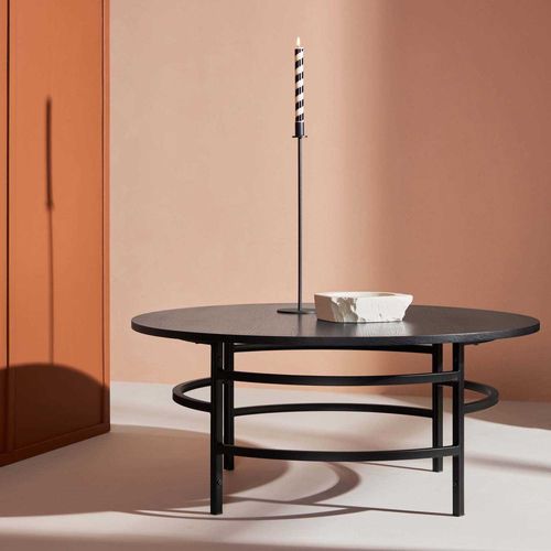 Table Basse Ronde ?100x42,5 Cm Copenhagen Noir