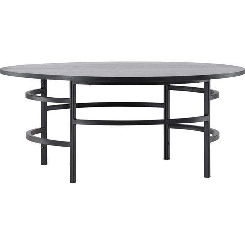 Table Basse Ronde ?100x42,5 Cm Copenhagen Noir