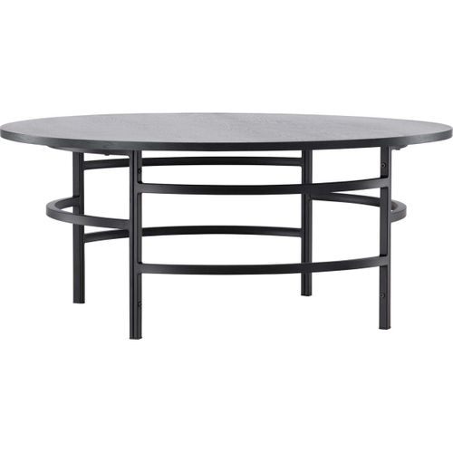 Table Basse Ronde ?100x42,5 Cm Copenhagen Noir