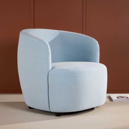 Fauteuil En Tissus Bleu Bobbo