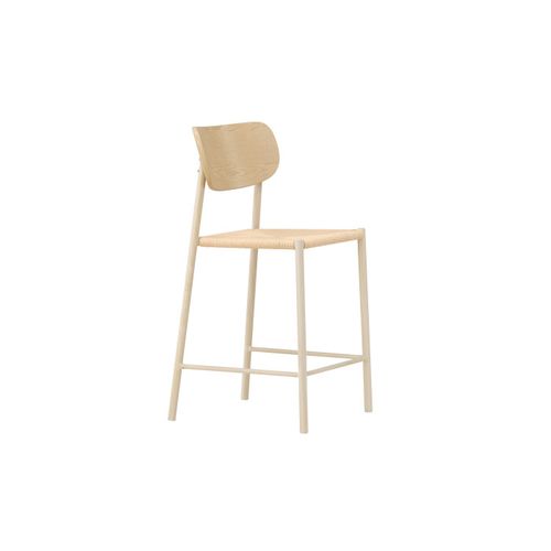 Chaise De Bar Design "polly" 101cm Beige