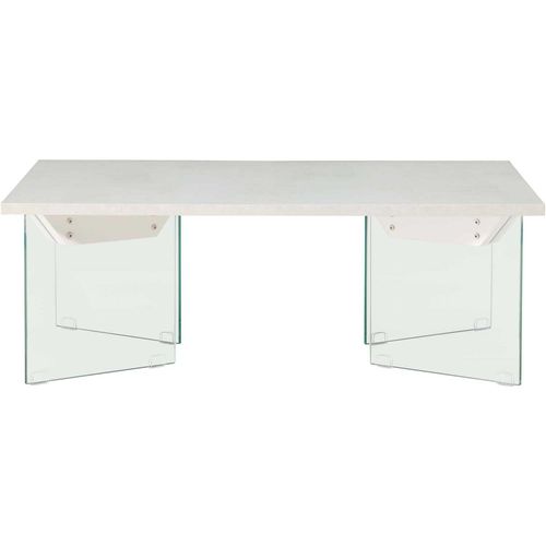 Table Basse 120 X 80 Cm Pieds En Verre Ester