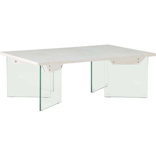 Table Basse 120 X 80 Cm Pieds En Verre Ester