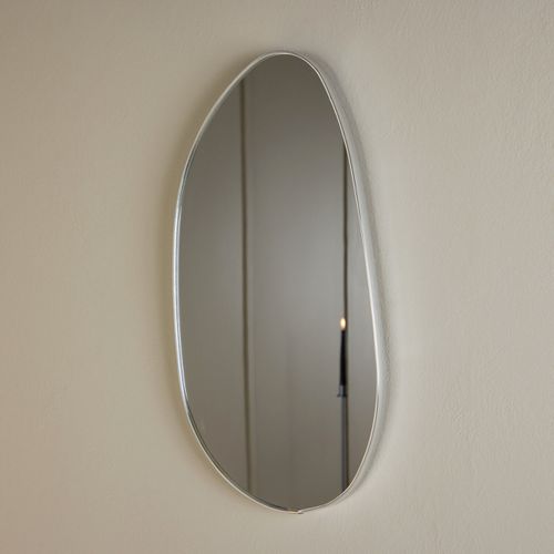 Miroir Mural Design "borgholm" 55cm Argent