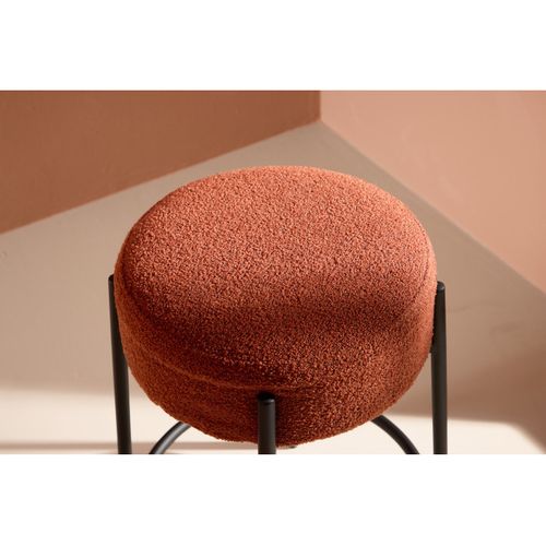 Tabouret De Bar Bouclette "tucson" 60cm Rouge