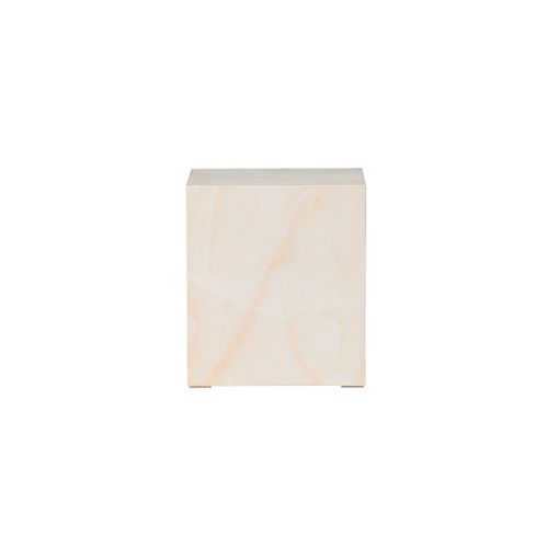 Table D'appoint Design "york" 45cm Jaune Clair