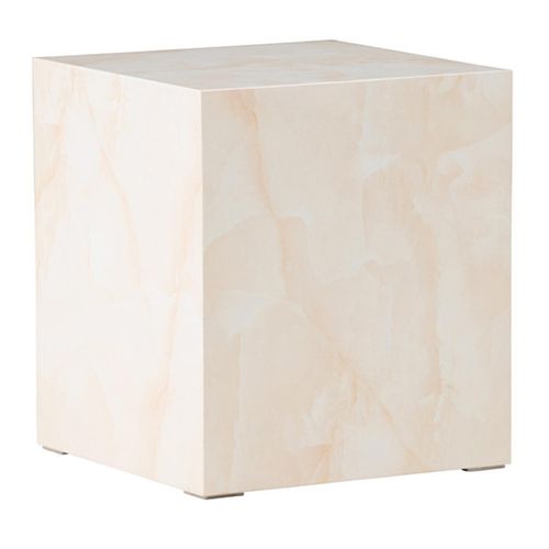 Table D'appoint Design "york" 45cm Jaune Clair