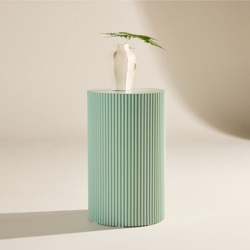 Table D'appoint Nervurée "lenox" 50cm Vert