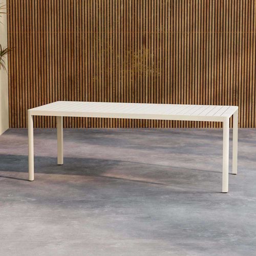 Table Extérieure En Aluminium 200 X 90 X 72 Cm Giardini Beige