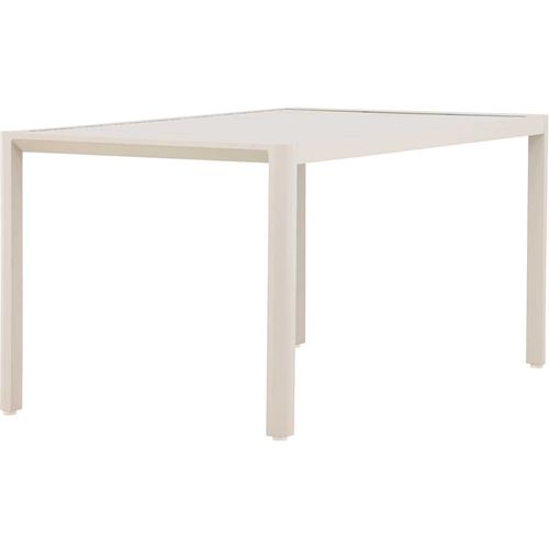 Table Extérieure En Aluminium 150 X 85 X 72 Cm Giardini Beige