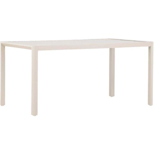 Table Extérieure En Aluminium 150 X 85 X 72 Cm Giardini Beige