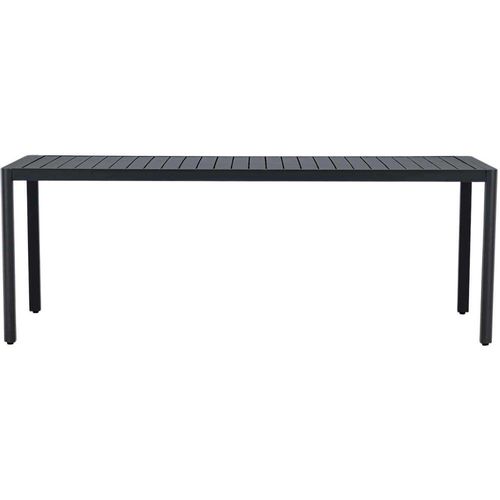 Table Extérieure En Aluminium 200 X 90 X 72 Cm Giardini Noir