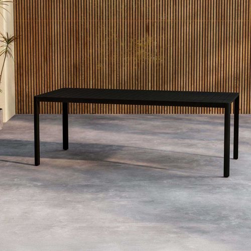 Table Extérieure En Aluminium 200 X 90 X 72 Cm Giardini Noir
