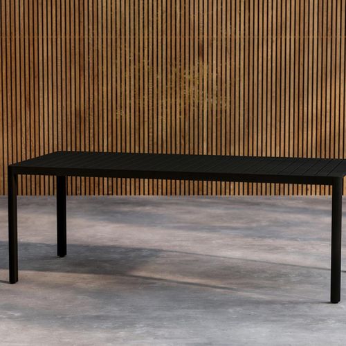 Table Extérieure En Aluminium 200 X 90 X 72 Cm Giardini Noir